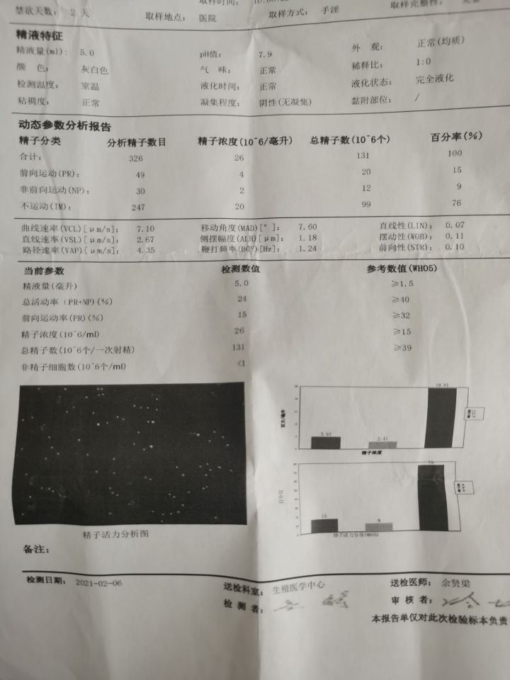 精液检查报告